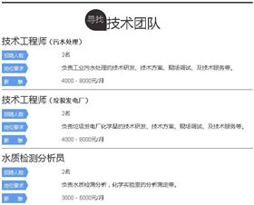 九游会J9水处理环保公司招聘  技术团队